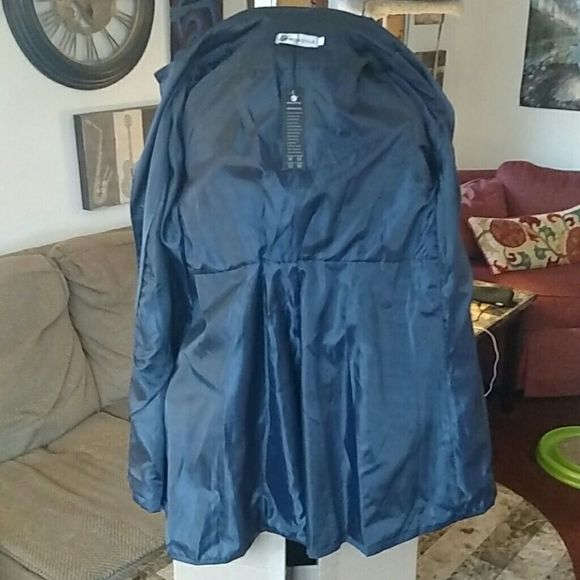 NWT Navy Satin Kids Pea Coat - Picture 7 of 8